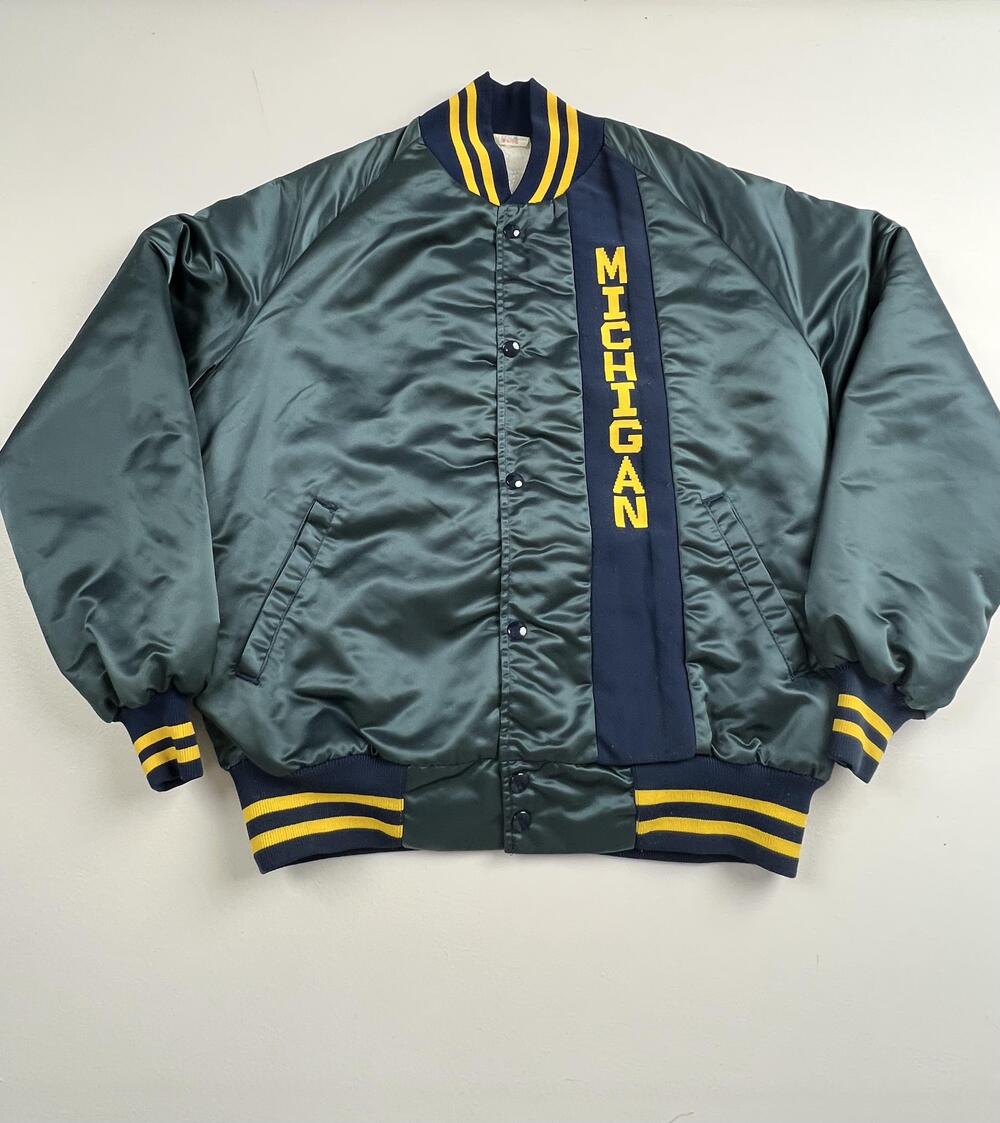 Vintage Michigan Wolverines Jacket Mens Medium NCAA Football Westark VTG USA
